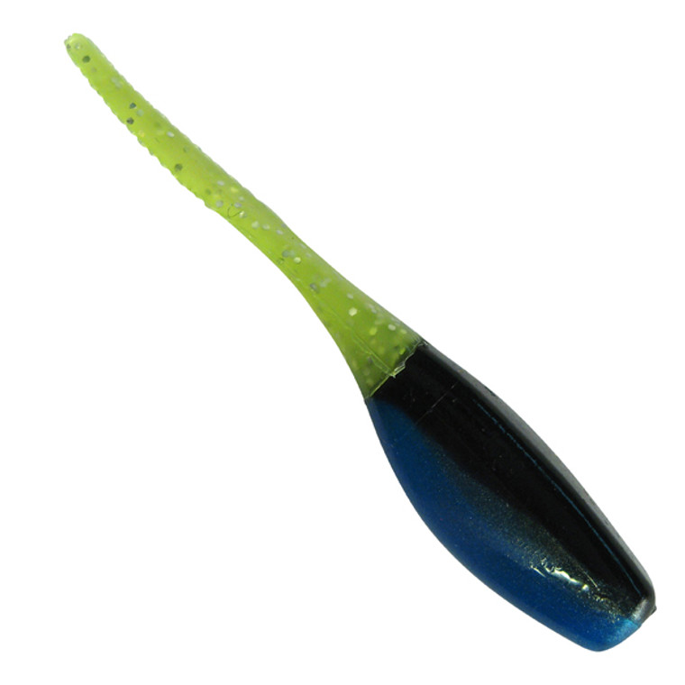 Southern Pro - Stinger Shad 25pk - Black Blue Chartreuse Sparkle