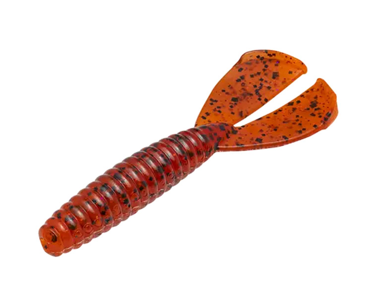 Strike King 4" Rage Twin Tail Menace 8pk - Fire Craw