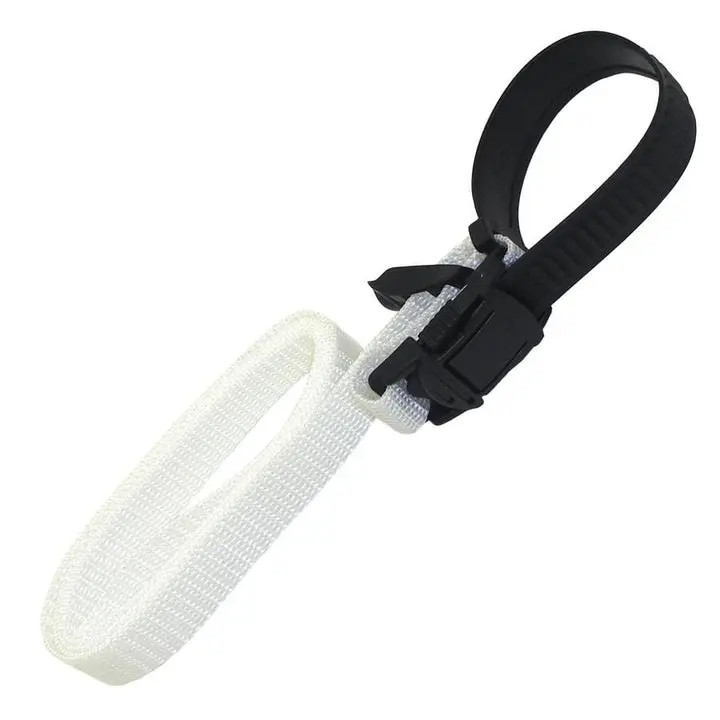 TH Marine - Boater Essentials Fender Holder Adjustable Wht Strap w/UV coating