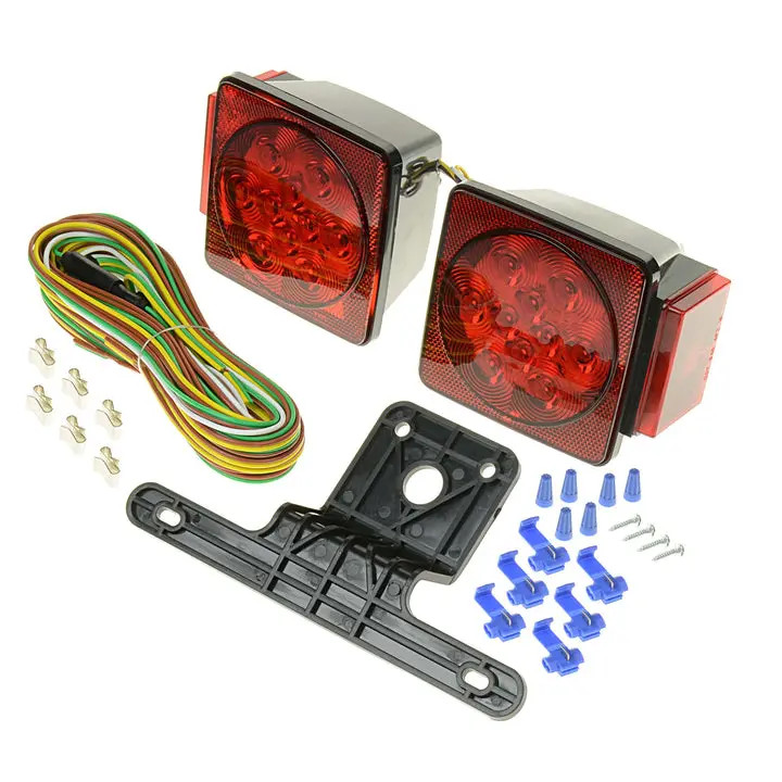 TH Marine - Boater Essentials LED Square Trailer Light Kit