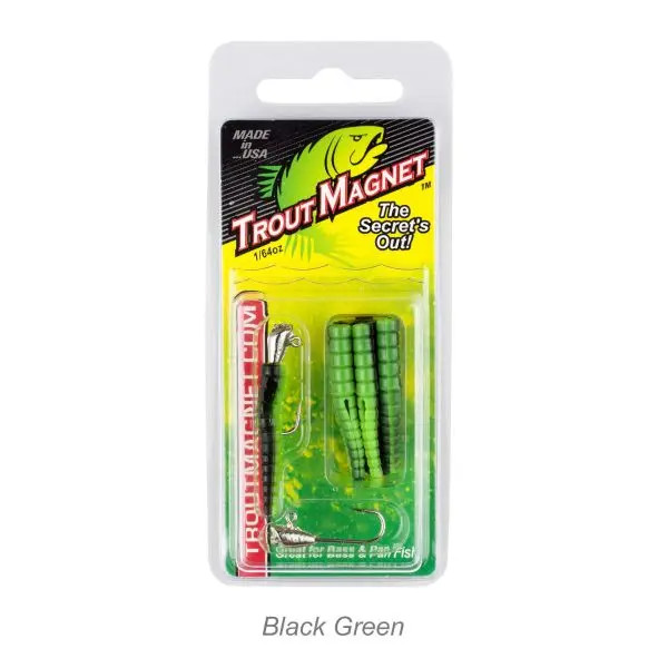 Leland's Lures Trout Magnet 9pk - Black/Green