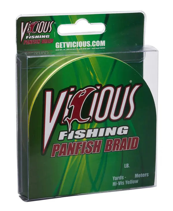 Vicious Panfish Braid 5lb 150yd - Hi-Vis Yellow
