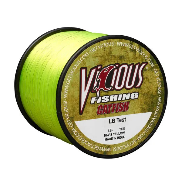 Vicious Catfish Mono 25lb 1900yd - Hi-Vis Yellow