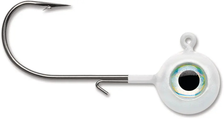 VMC Neon Moon Eye Jig 1/8oz 4pk - White