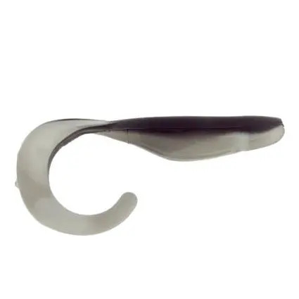 Walleye Assassin - 4" Curly Shad Walleye 10ct - Black Shad