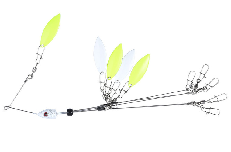 Wizard Custom Tackle Mo Bling Finesse 1/4 oz 6 arm w/color blades