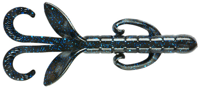 Yum 4.5" Christie Critter 8pk - Black Blue Flake