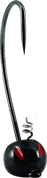 Yum 3/16oz Pumpkin Head Jig 3/0 3pk - Black