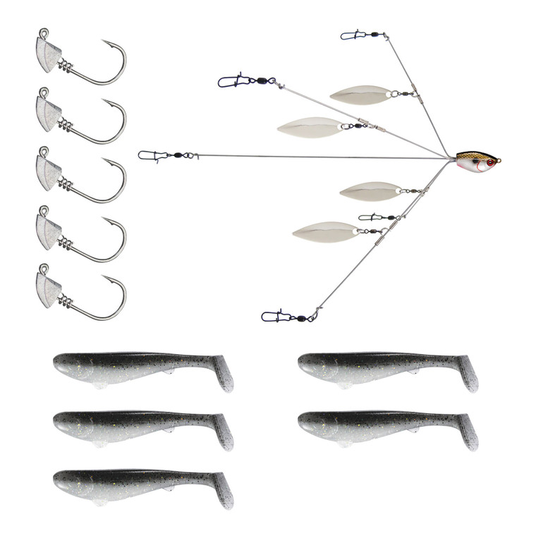Yum Scottsboro Flash Mob Kit 3" - Rainbow Shad