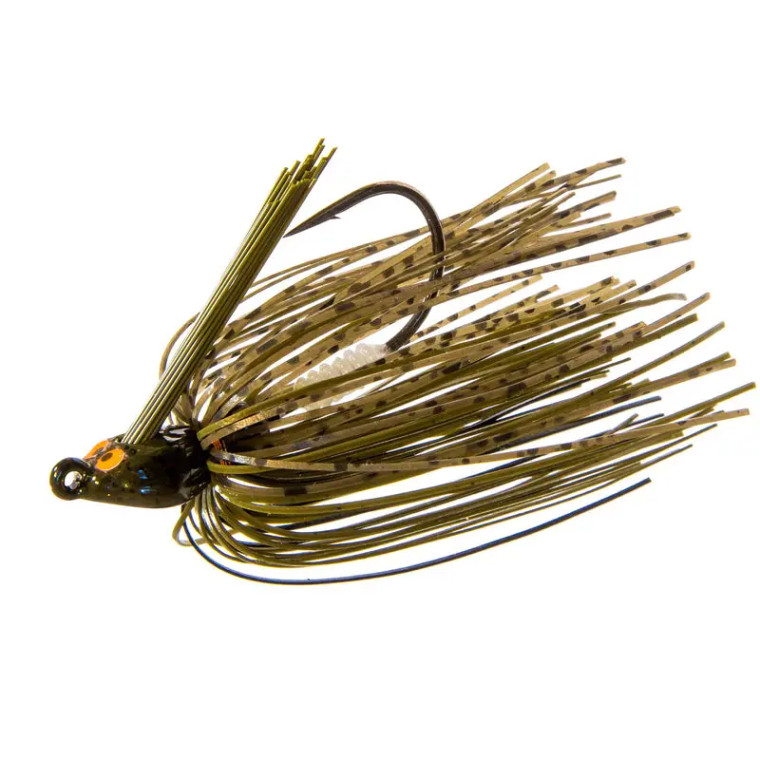 Z-Man CrosseyeZ Snakehead Swim Jig 3/8oz - Green Pumpkin