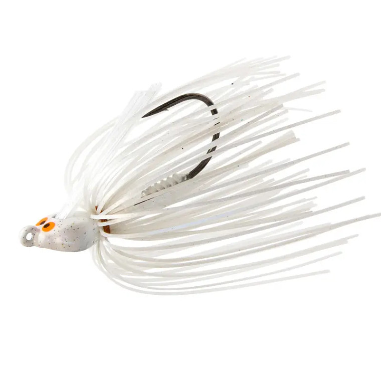 Z-Man CrosseyeZ Snakehead Swim Jig 3/8oz - Pearl Ghost
