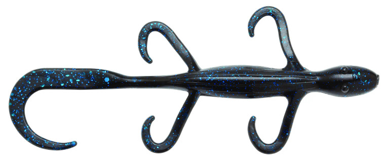 Z-Man 6" Lizard 6pk - Black Blue Flake