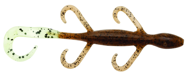 Z-Man 6" Lizard 6pk - Pumpkin/Chartreuse Tail