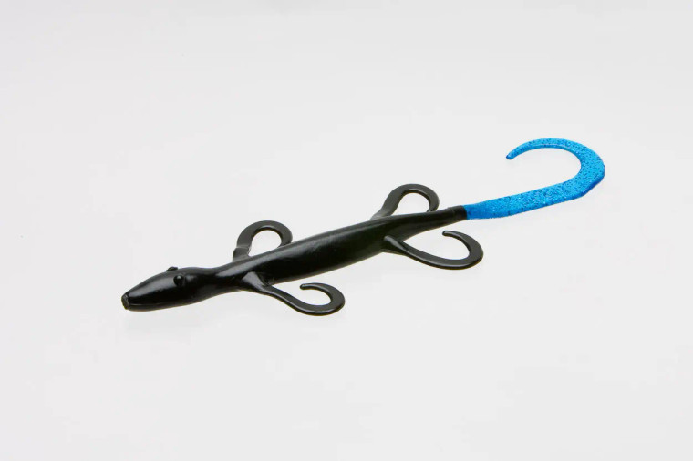 Zoom 6" Lizard 9pk - Black/Blue Tail