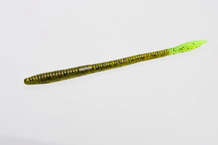 Zoom Trick Worm 20pk - Watermelon Red/Chartreuse