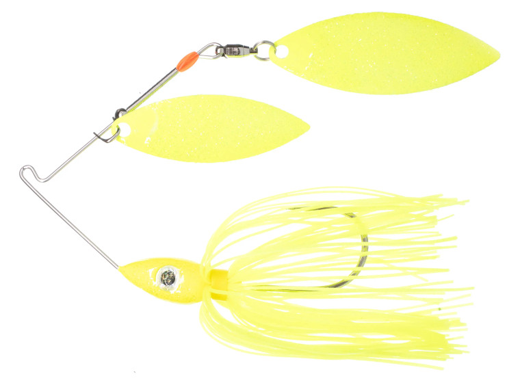 Nichols Lures Pulsator Metal Flake Spinnerbait, Chartreuse, 1/2oz