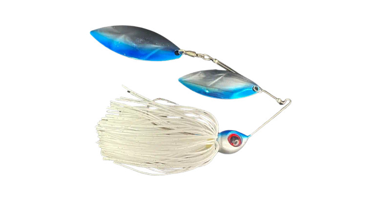 Head Hunter - Nasty 3/8oz Blue Shiner Double Willow - White