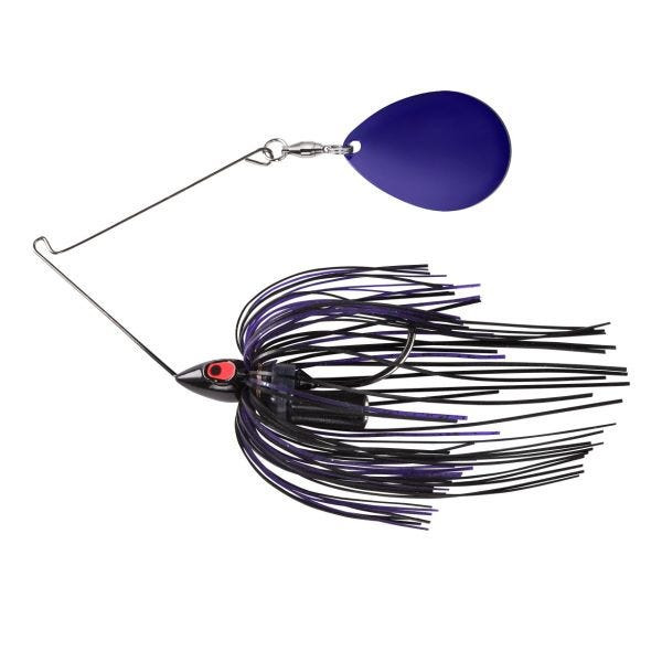 War Eagle Night Time Painted Head Single Colorado 1/2oz Spinnerbait Black Purple