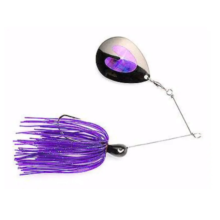 Jewel Lazer Jolt 3/4oz Spinnerbait - Purple Green Flake
