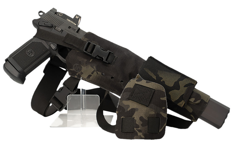 Coletac VWX110 Varmint Wrangler XL Pistol Holder Chest MultiCam Black Left Hand