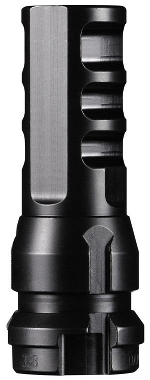 Dead Air DA104 KeyMo Muzzle Brake Black Nitride 4140 HT Alloy Steel M18X1 Threads 338 Cal
