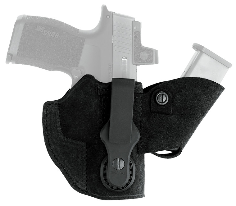 Galco WK3800RB Walkabout 3.0 StrongsideCrossdraw IWB Black Steerhide Fits Glock 43 Ambidextrous