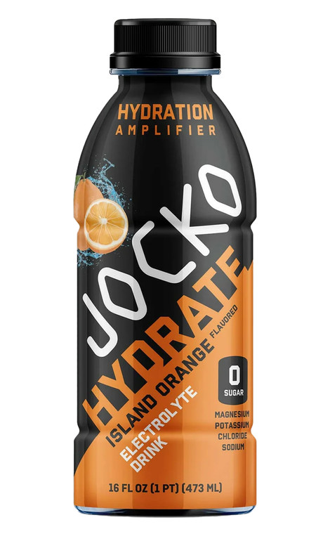 Jocko Fuel 29760 Island Orange Hydrate Drink 16oz 12Pack