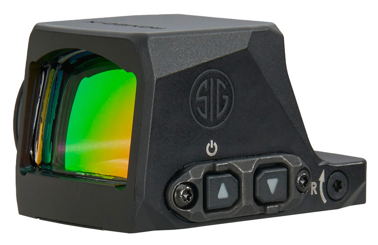 Sig Sauer ElectroOptics SORX1470 RomeoX Enclosed Compact Black 1x24mm Illuminated Green Circle wDot Reticle RX Footprint Mount