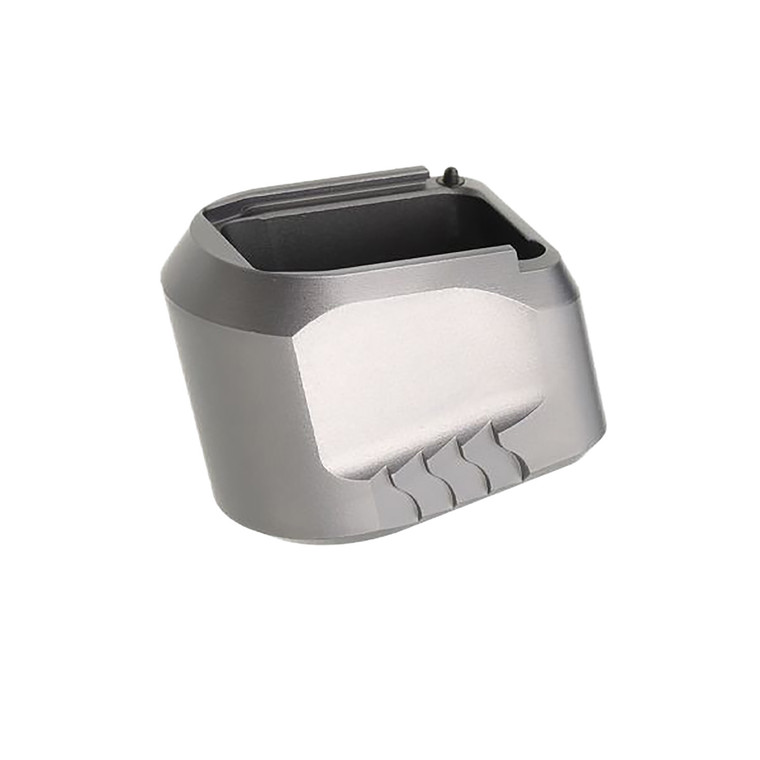 Tyrant CNC TDMPMAGEXFSGREY  Magazine Extension Fits SW MP 940 5rd Compatible w FullSize MP 1.02.0 frames Grey Aluminum