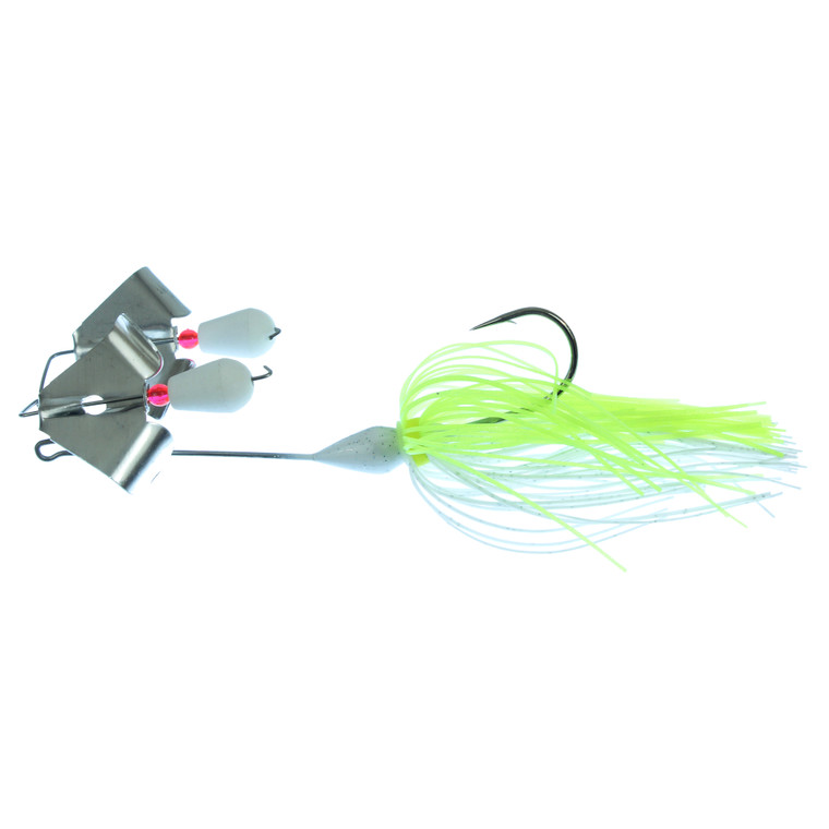 Accent Double Buzz Bait 1/4 - Fl Chartreuse White