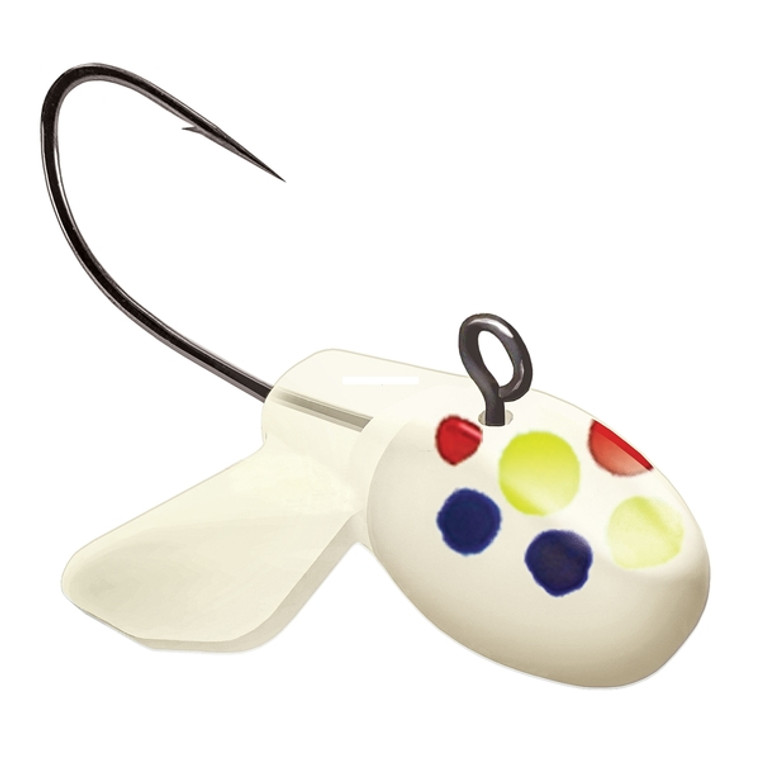 Acme Hyper-T Jighead - 1.5g Glow Wonderbread 1pk