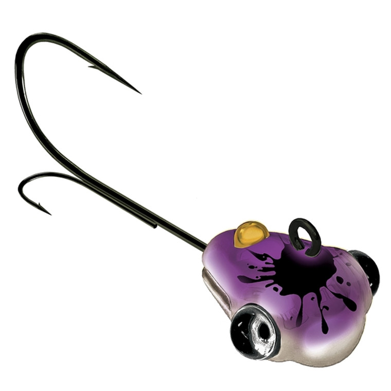 Acme Jack-Knife Jighead - 1/8oz Purple Glow Splash 2pk