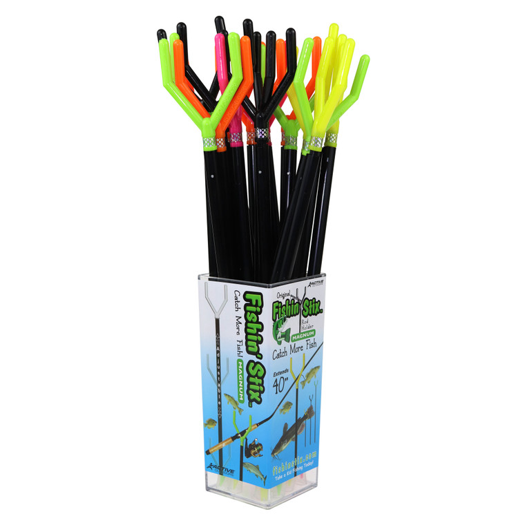 Active Outdoors Fishin' Stix - 40'' Ext. Fishing RodHolder