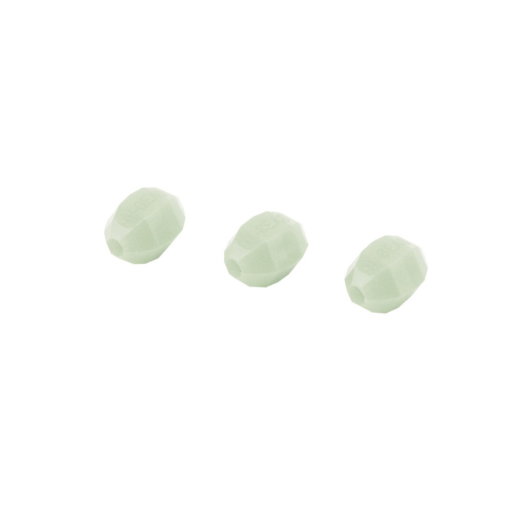 AFW Luminous Glow Beads - Sm 8.5x11.1mm;lt grn 10pc