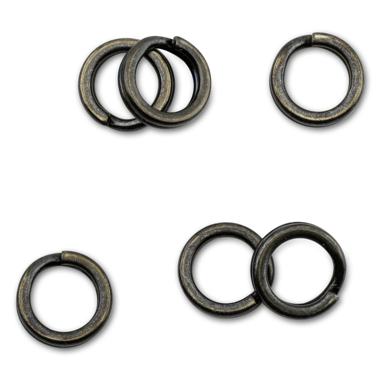 AFW Mighty-Mini SS Splt Rngs - 88lb;#4 Gnmtl Blk 6pc