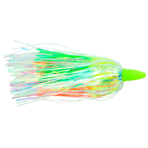 AFW Smoker Choker Lure - 4'' Chart//Orang/Pearl Skirt