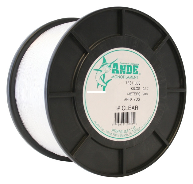 Ande Premium Monofilament - 1 lb Spool Clear 25 lb