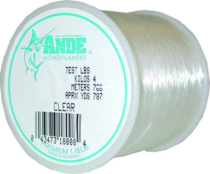 Ande Premium Monofilament - 1/8 lb Spool Clear 12 lb