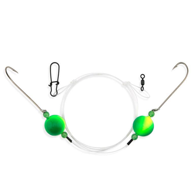 Aqua-Clear Surf Ball Rig - Sz1 XL Hk; Green Floats