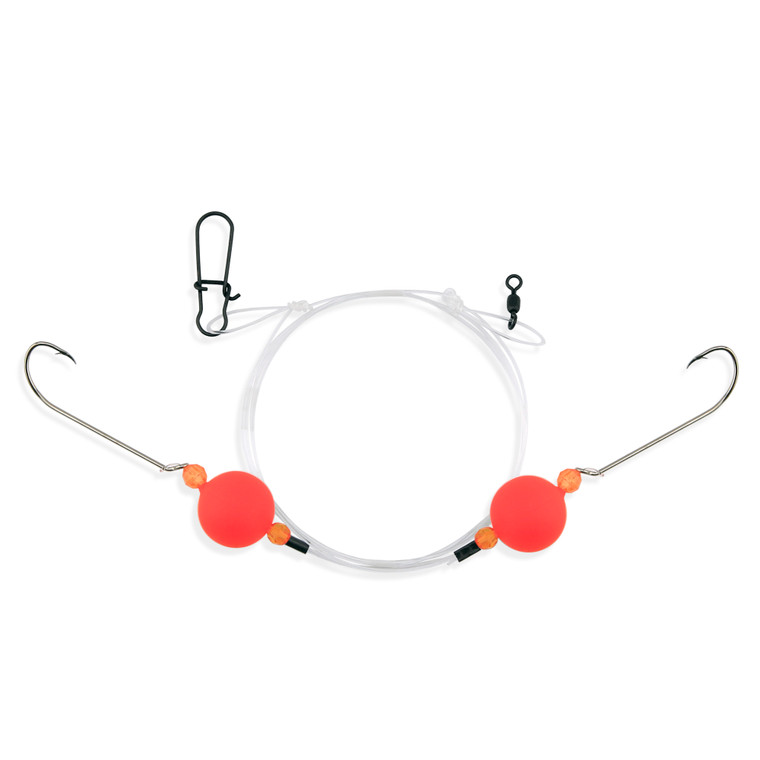 Aqua-Clear Surf Ball Rig - Sz1 XL Hk; Orange Floats