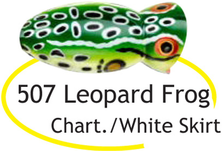 Arbogast Hula Popper - 5/8oz 2.25'' Leopard Frog