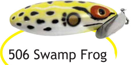 Arbogast Jtd Jitterbug Clk - 5/8oz 3.5'' Frog/Wht Belly