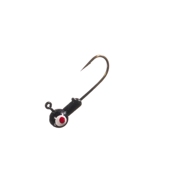 Arkie Double Eye Jig Head - 1/16oz Black 10pk