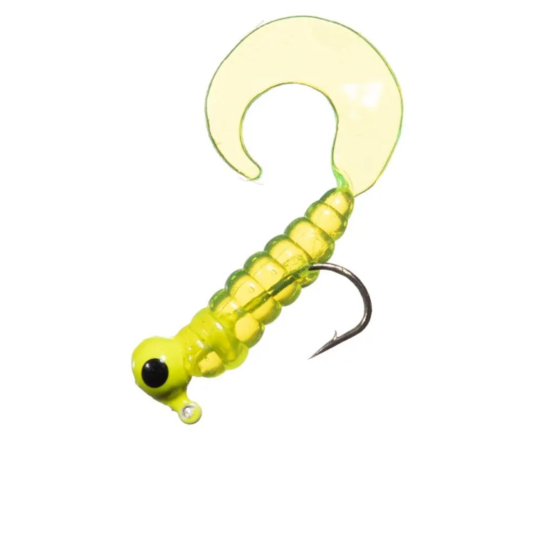 Arkie Rigged Curl Tail Grub - 1/8oz Chart 7pk