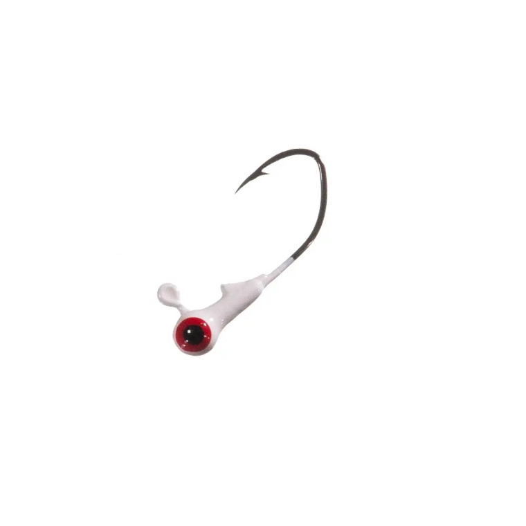 Arkie Sickle Hook Jig Head - 1/16oz Wht 10pk
