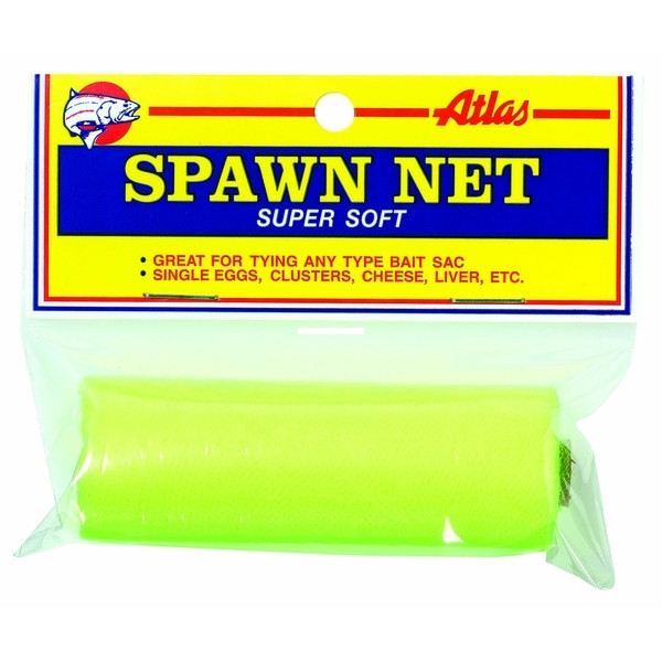 Atlas Mikes Spawn Net Rolls - 4''x16' Chartreuse 1/Bag