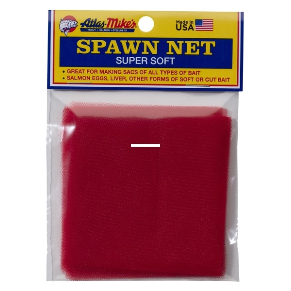 Atlas Mikes Spawn Net Square - 3''x3'' Red 50pk