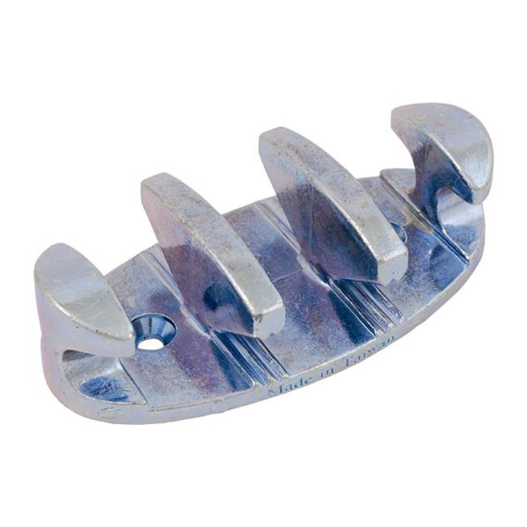 Attwood Metal Zig Zag Cleat - 4'' Zinc-Plated
