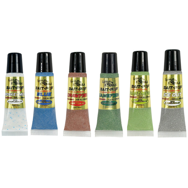BaitPop LiveSonarIntensifier - Lgd .5oz Bill Dance Mix 6pk