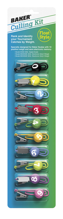 Baker Culling Kit - 10 Colored Clip-On Floats